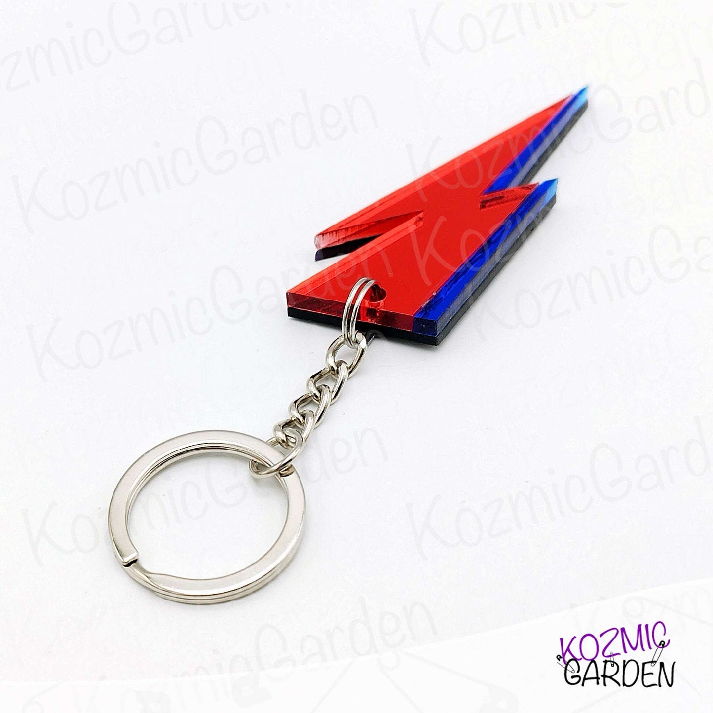 Aladdin Sane Lightning Bolt Keychain – Rock Your Keys in True Bowie Style