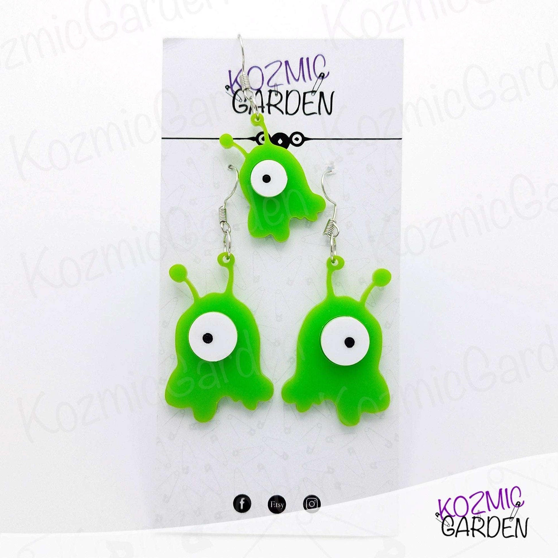 BRAIN SLUG EARRINGS | Futurama Inspired