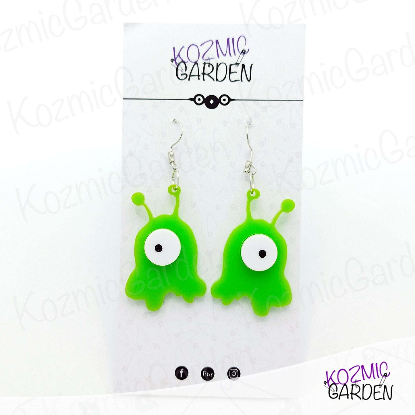 BRAIN SLUG EARRINGS | Futurama Inspired