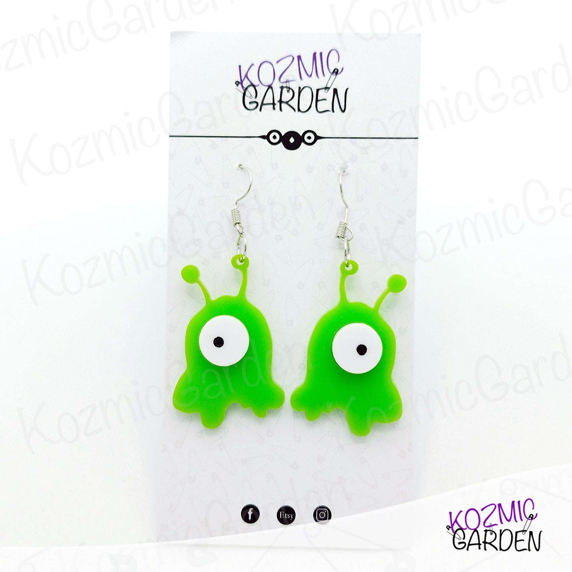 BRAIN SLUG EARRINGS | Futurama Inspired