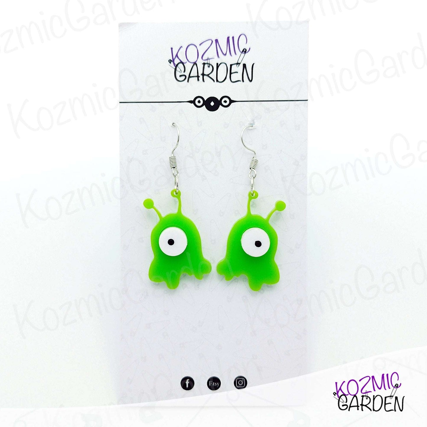 BRAIN SLUG EARRINGS | Futurama Inspired
