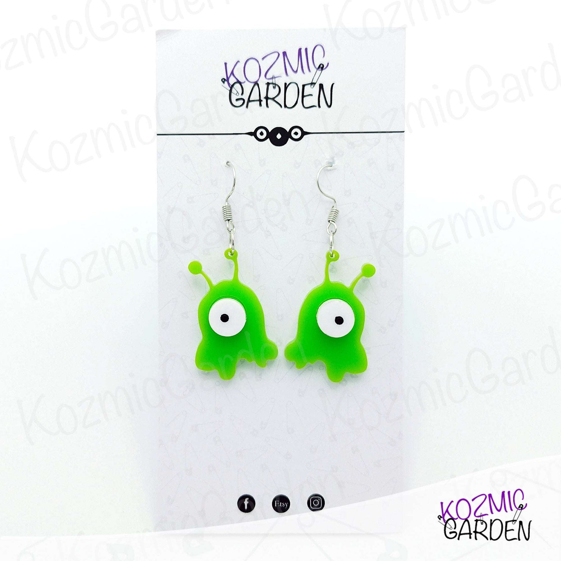 BRAIN SLUG EARRINGS | Futurama Inspired