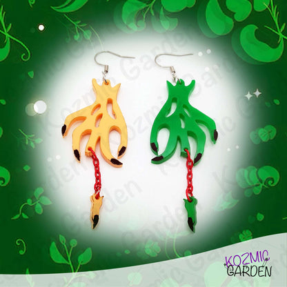 Chopped Finger Witch Hand Earrings – Gory Jewlery for Halloween!