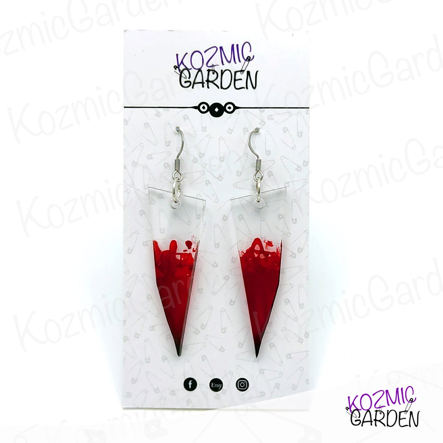 BROKEN GLASS EARRINGS | Embrace the Darkness!