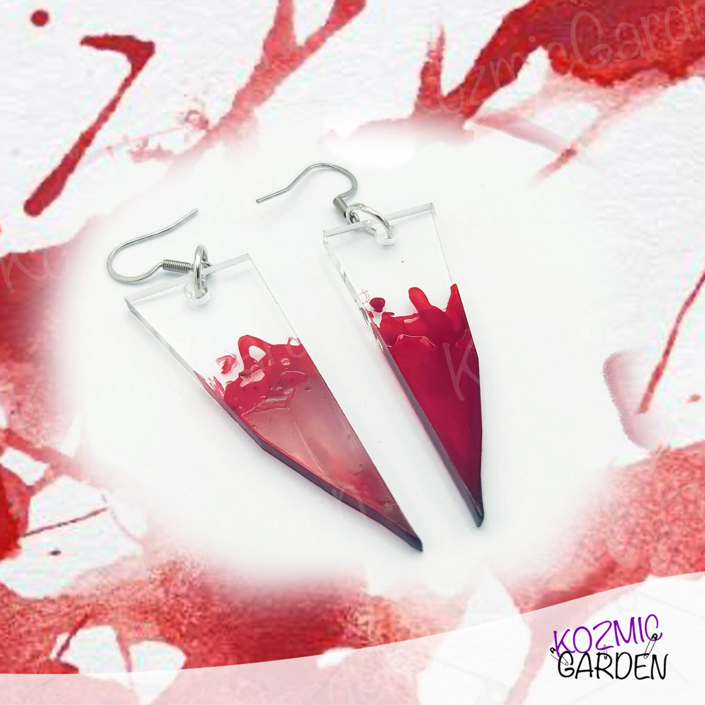 BROKEN GLASS EARRINGS | Embrace the Darkness!