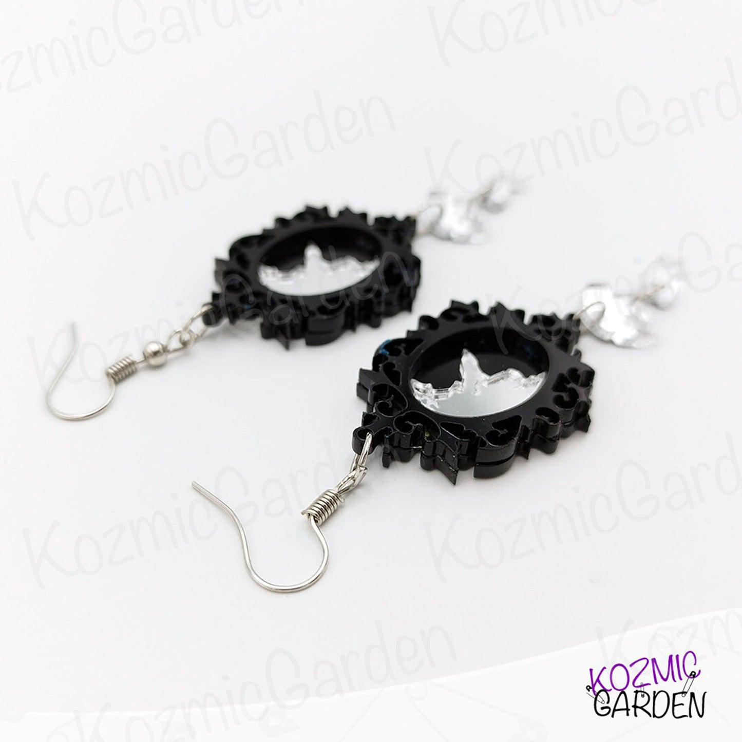 Broken Mirror Earrings | Reflect your dark elegance!