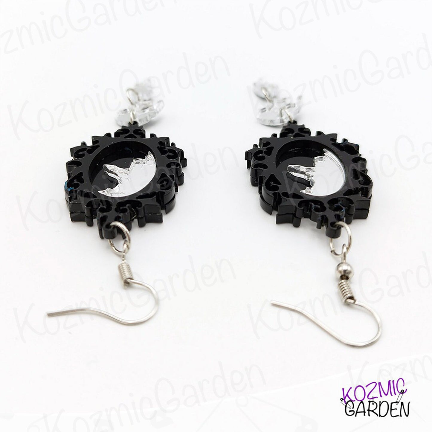 Broken Mirror Earrings | Reflect your dark elegance!