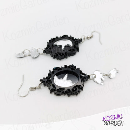 Broken Mirror Earrings | Reflect your dark elegance!