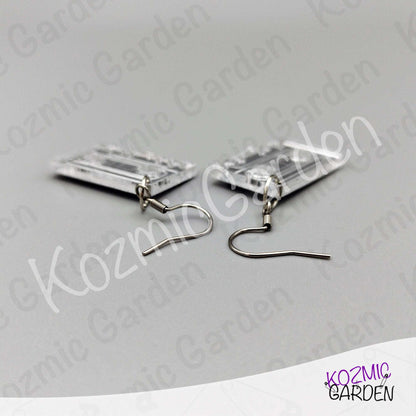 Cassette Tape Earrings | Retro Mixtape Jewelry – Nostalgic 80s Vibes Gift