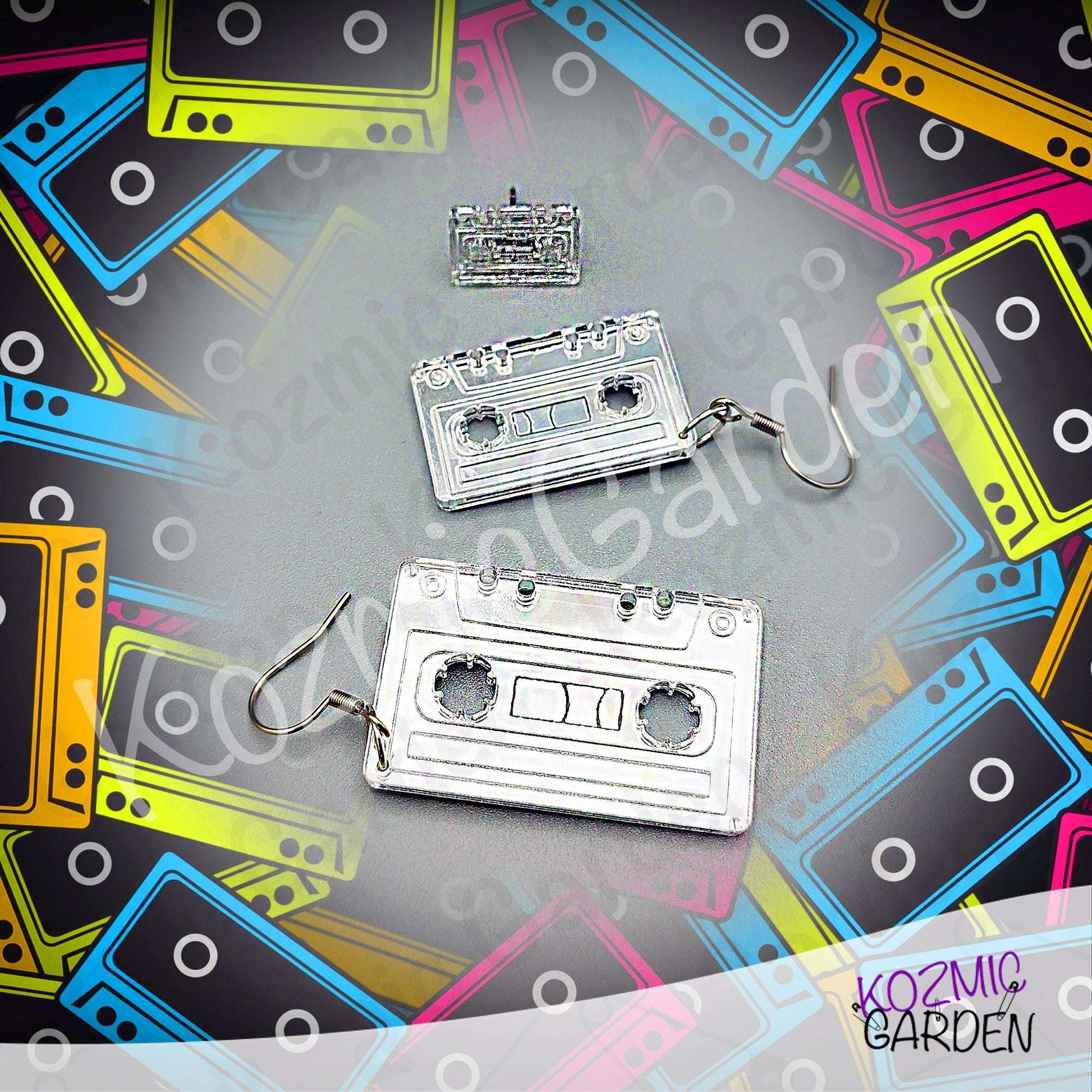 Cassette Tape Earrings | Retro Mixtape Jewelry – Nostalgic 80s Vibes Gift