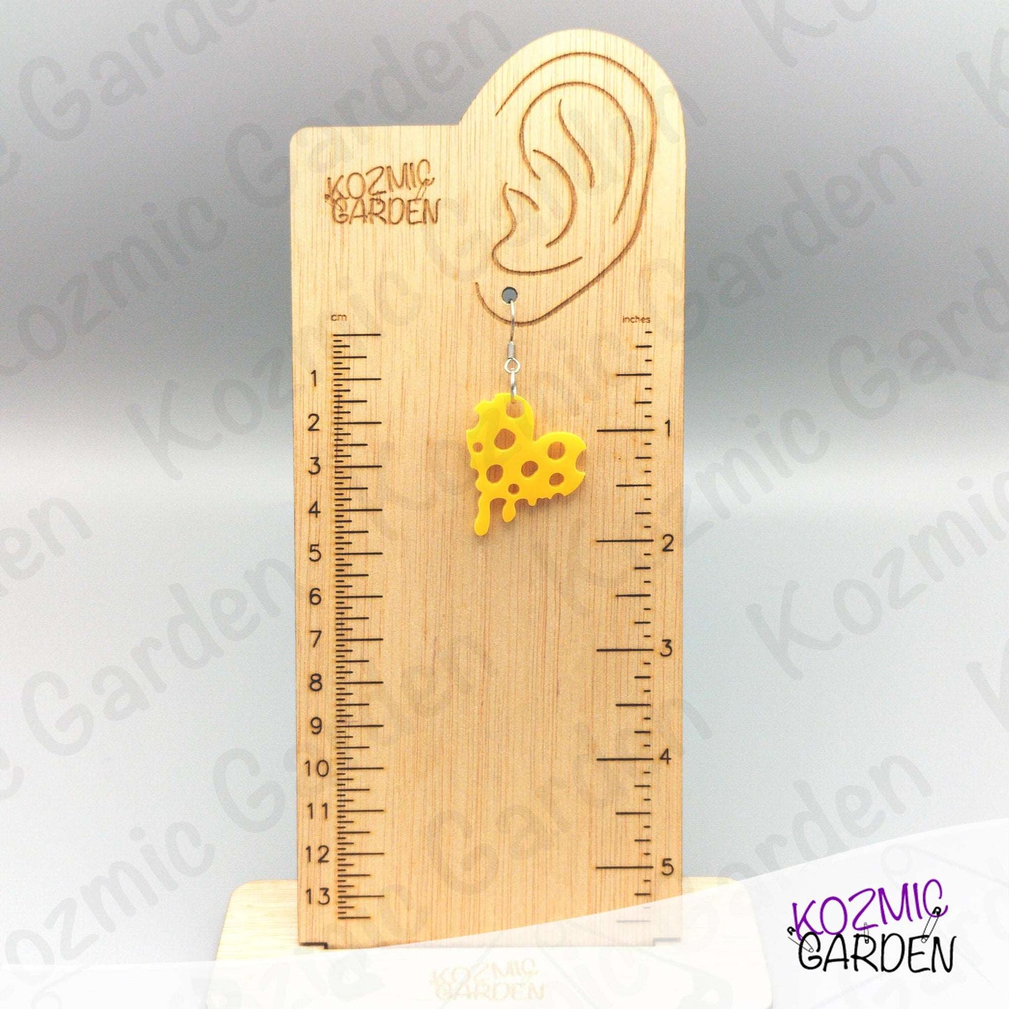Heart-Shaped Cheese Earrings – Funny Anti-Valentine Jewelry