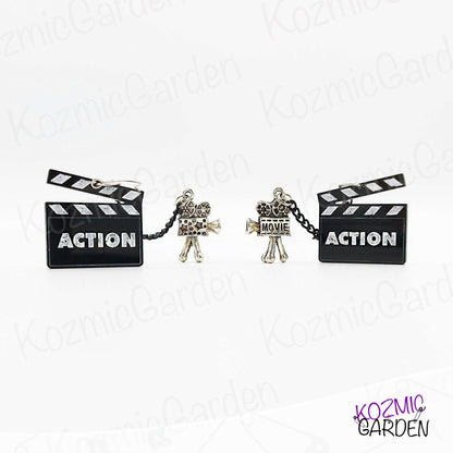 Cinema Clapboard Earrings - Lights, camera, action!