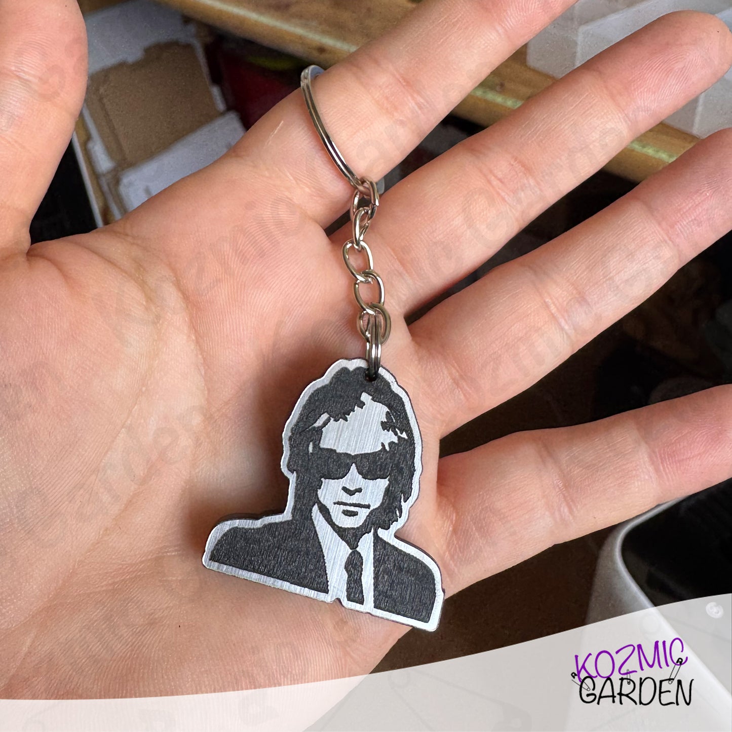 Jon Bon Jovi Crush Era Earrings, Keychain & Pendant – Handmade Engraved Acrylic Music Fan Jewelry