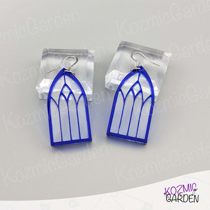 Gothic Colorful Window Earrings - Frame your style with a pop of Gothic color!