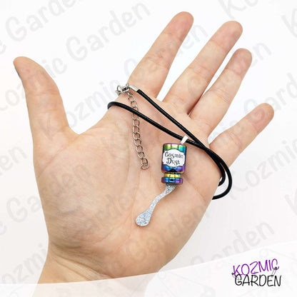Rainbow Cosmic Dust Bottle Necklace | Shake a little stardust!
