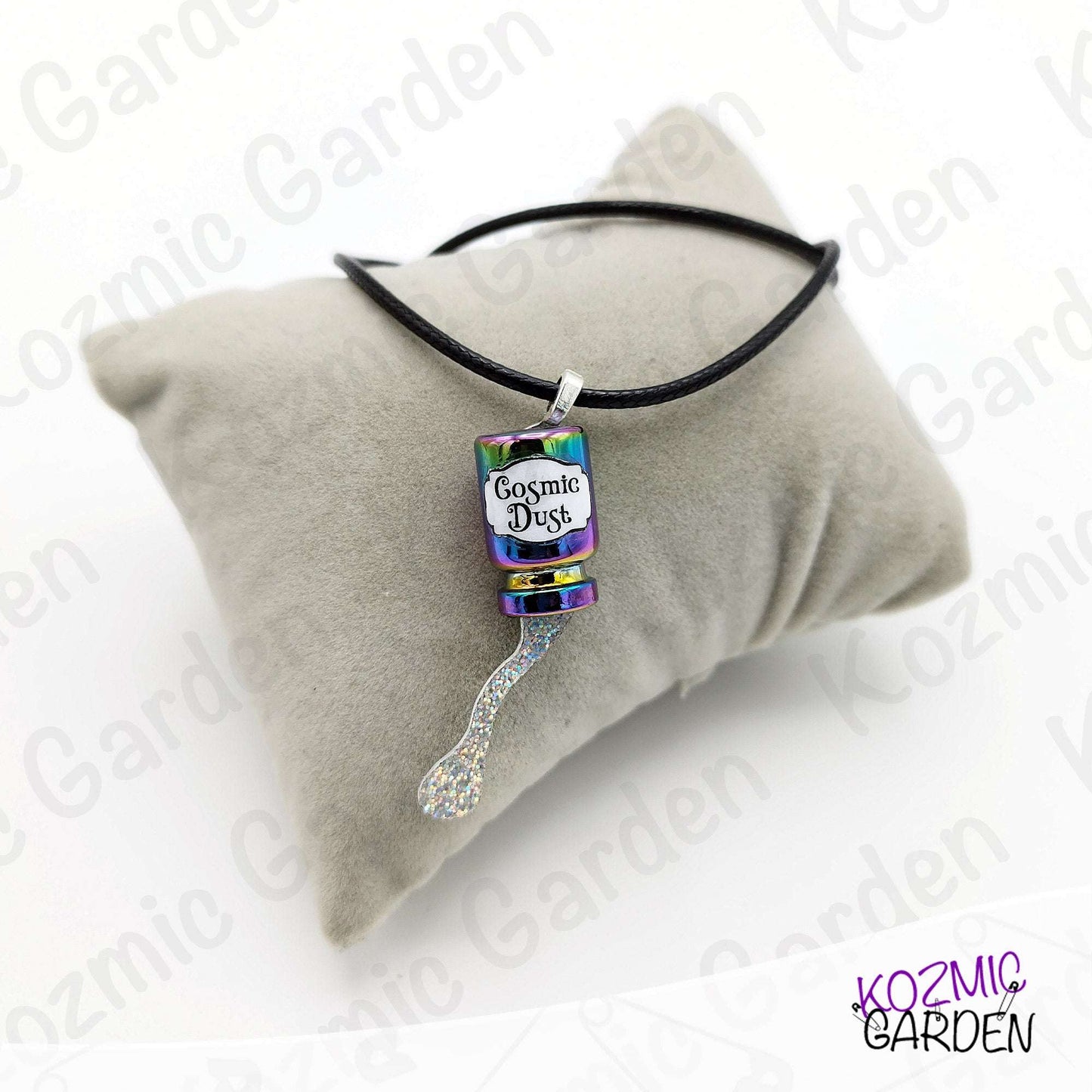 Rainbow Cosmic Dust Bottle Necklace | Shake a little stardust!