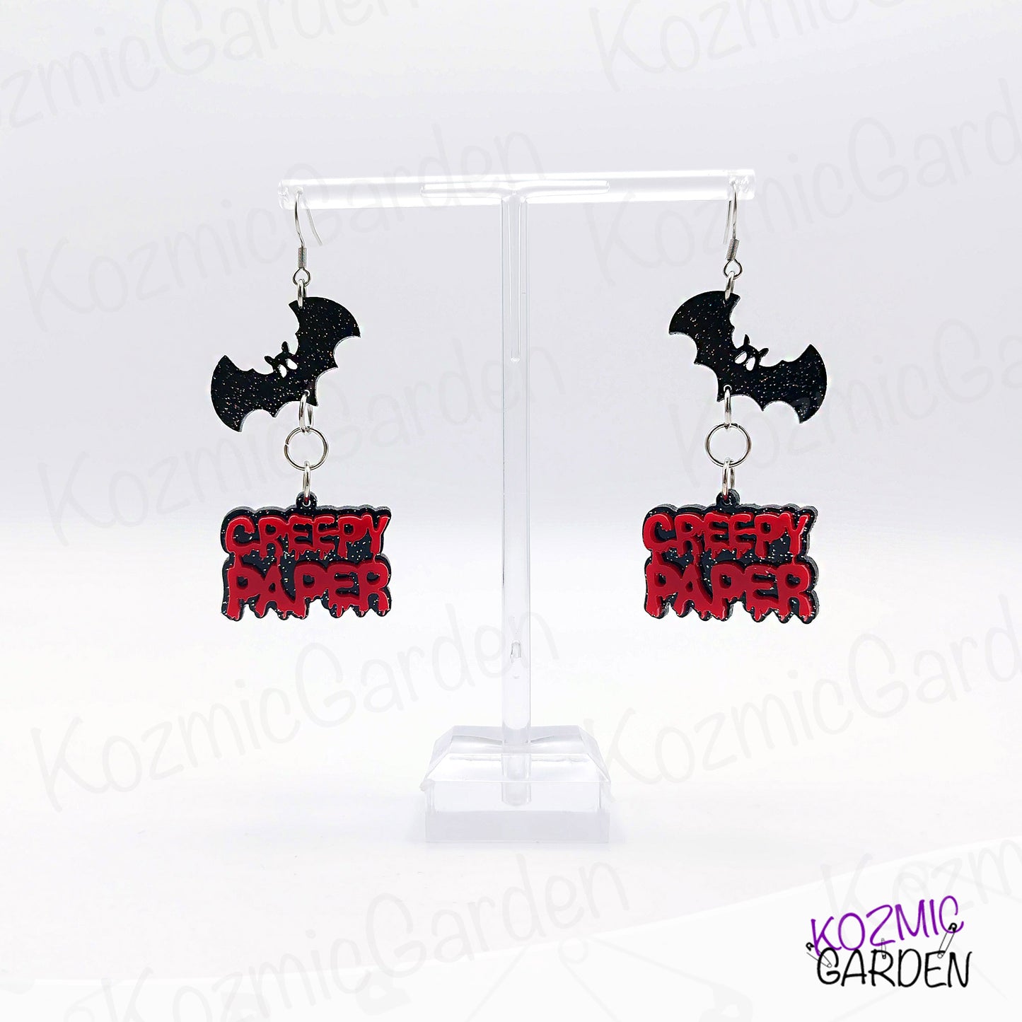 Nandor's "Creepy Paper" Bat Earrings – Because crepe paper is too ordinary!