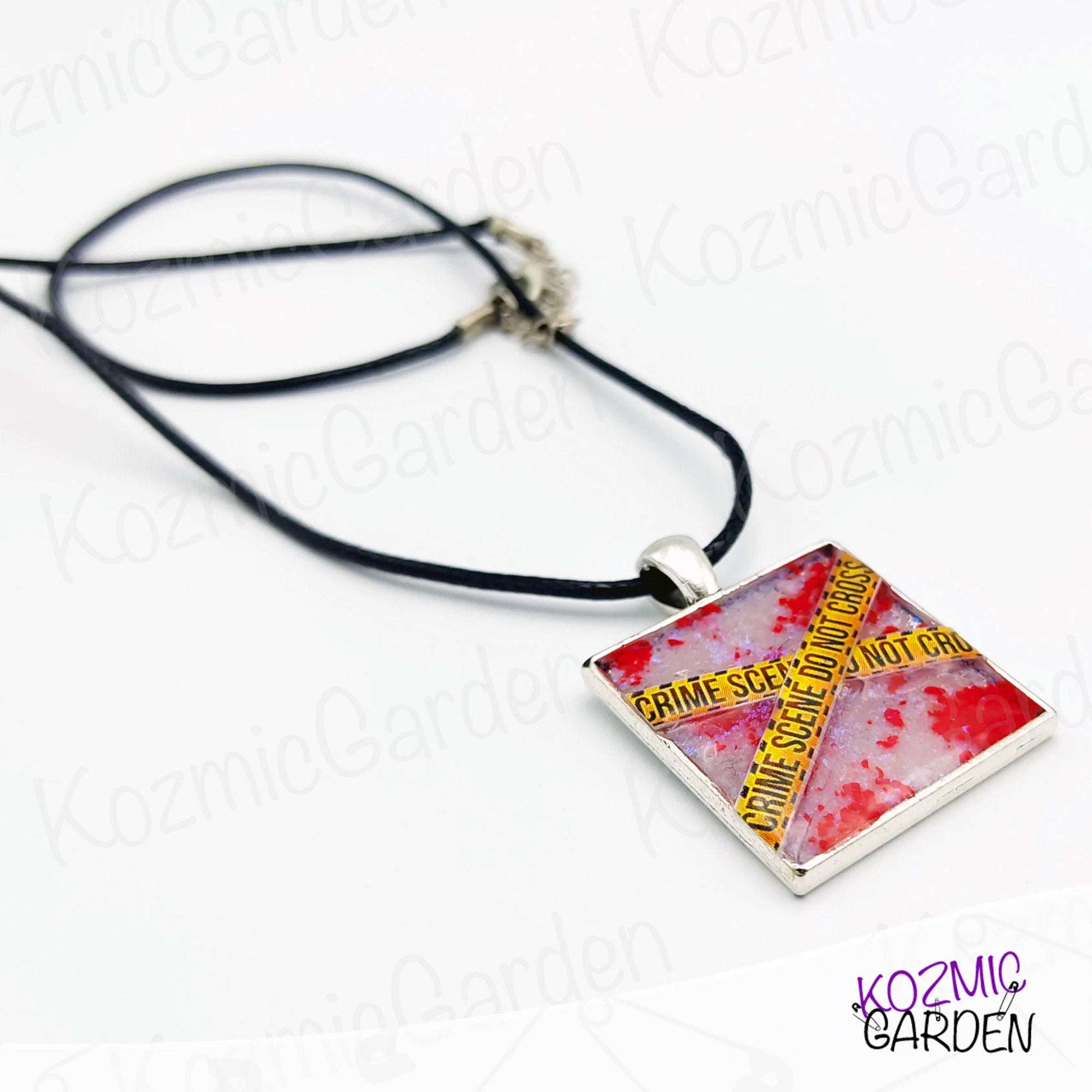 CRIME SCENE PENDANT | A unique blend of mystery and macabre!