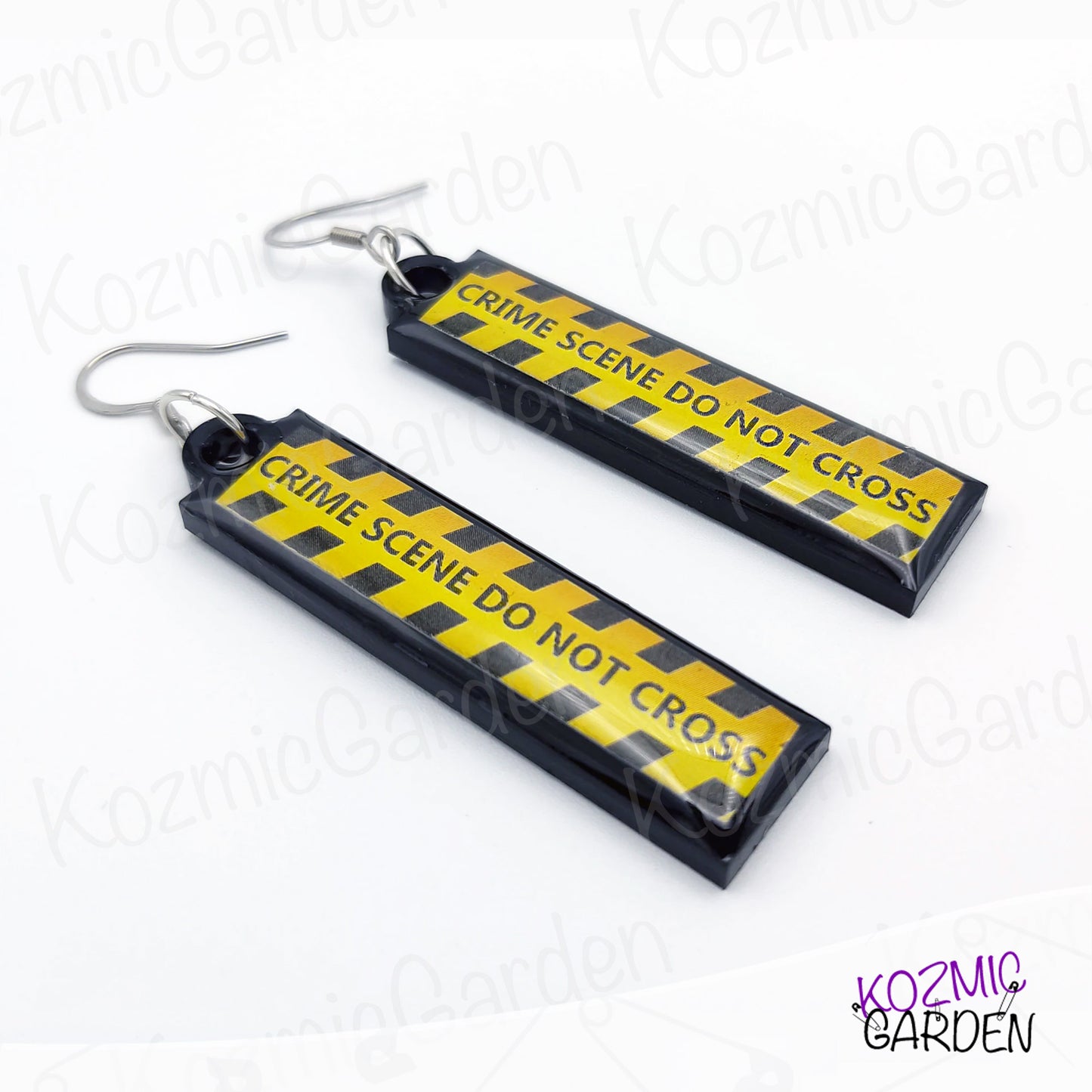 Crime Scene Do Not Cross Earrings - Forensic Fashion Earrings