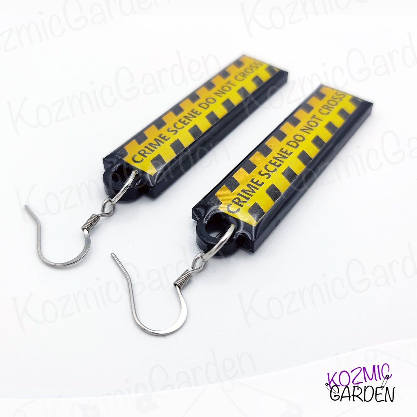 Crime Scene Do Not Cross Earrings - Forensic Fashion Earrings