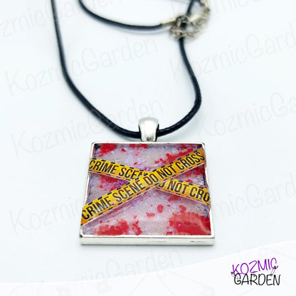 CRIME SCENE PENDANT | A unique blend of mystery and macabre!