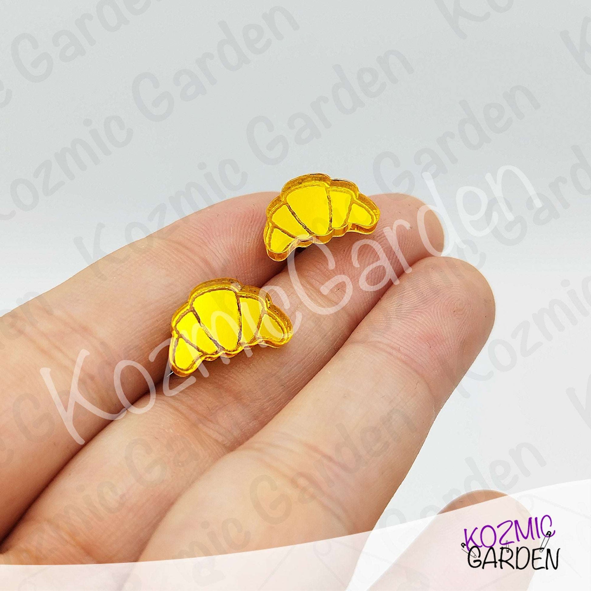 Croissant Stud Earrings | Parisian Foodie Jewelry
