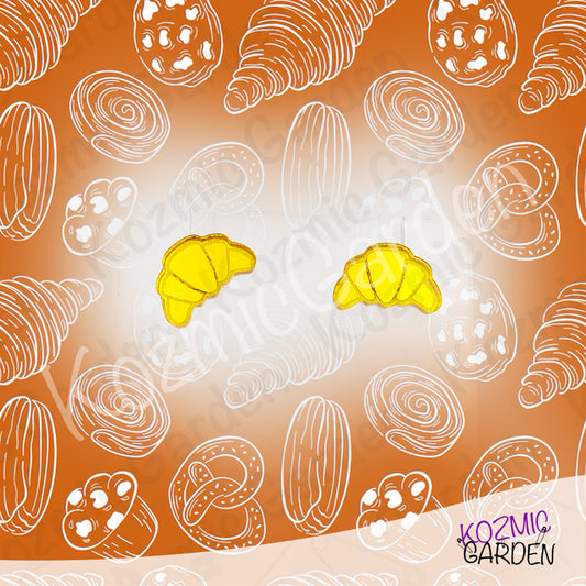Croissant Stud Earrings | Parisian Foodie Jewelry