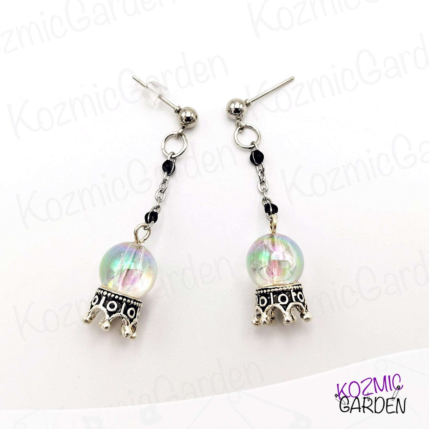 CRYSTAL BALL EARRINGS | Embrace the Mystical Aura