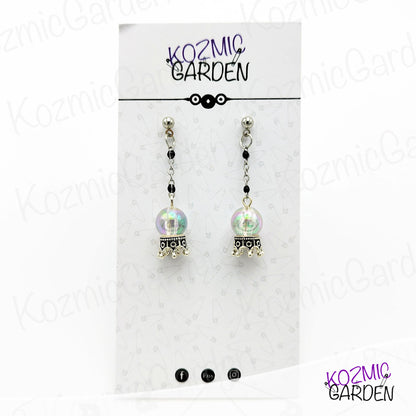 CRYSTAL BALL EARRINGS | Embrace the Mystical Aura