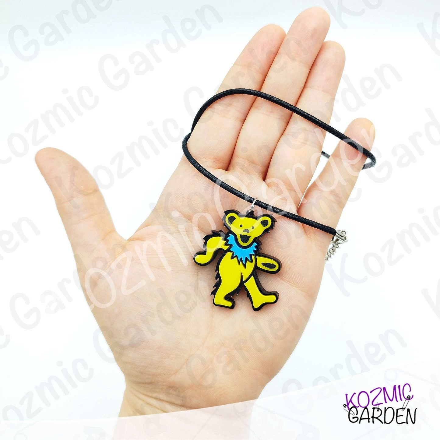 Grateful Dead Dancing Bear Pendant | Funny groovy hippy, stay trippy!