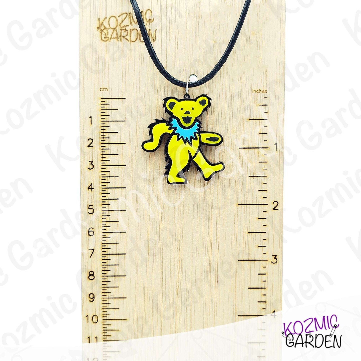 Grateful Dead Dancing Bear Pendant | Funny groovy hippy, stay trippy!