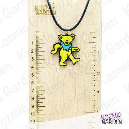 Grateful Dead Dancing Bear Pendant | Funny groovy hippy, stay trippy!