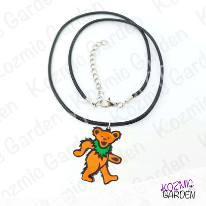 Grateful Dead Dancing Bear Pendant | Funny groovy hippy, stay trippy!