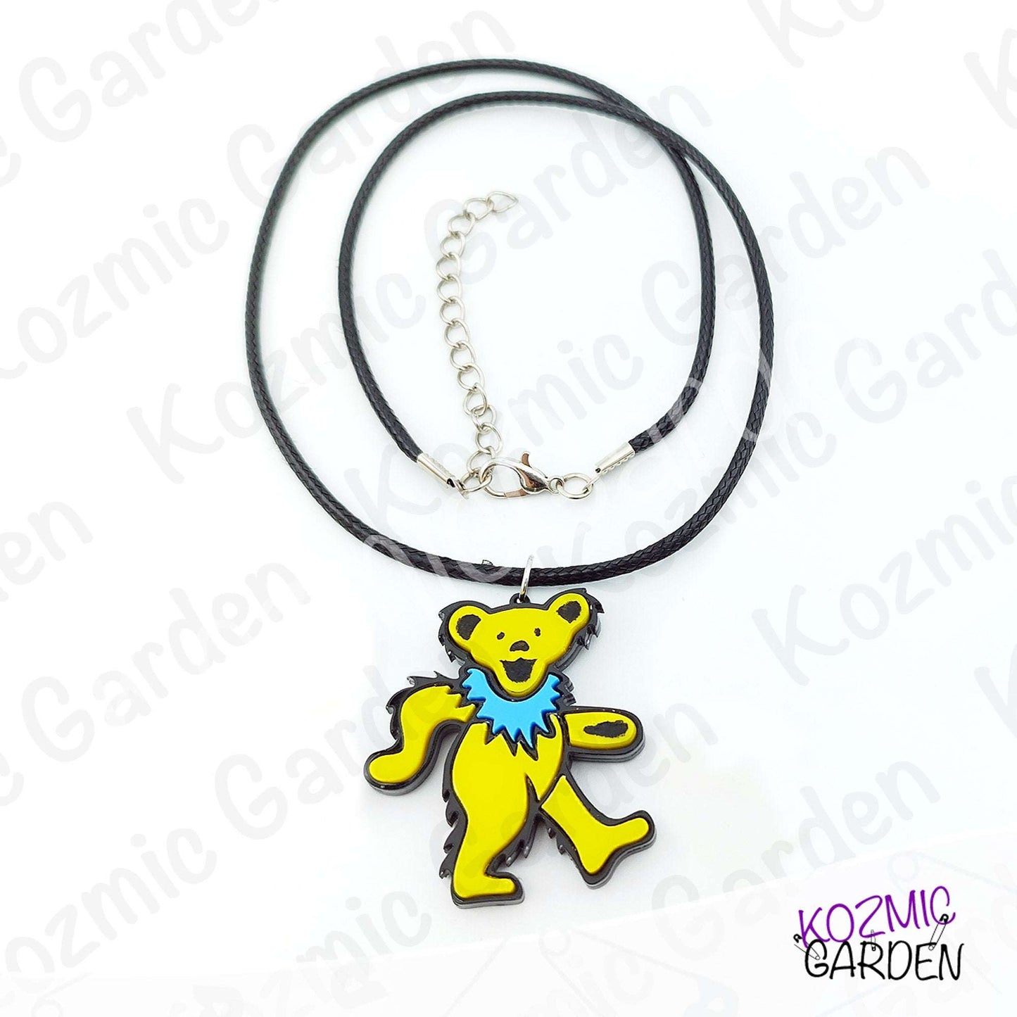 Grateful Dead Dancing Bear Pendant | Funny groovy hippy, stay trippy!