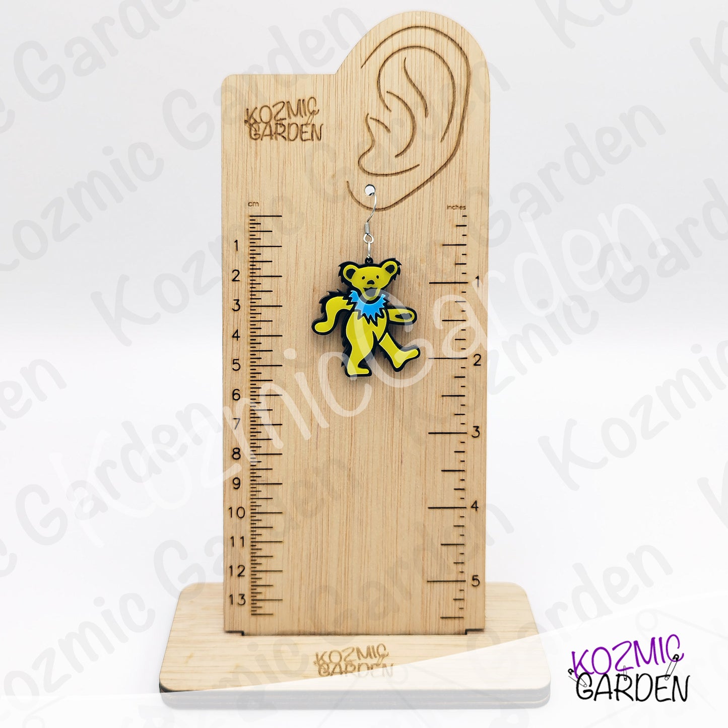 Grateful Dead Dancing Bears Earrings | Funny Groovy Hippy Dangles