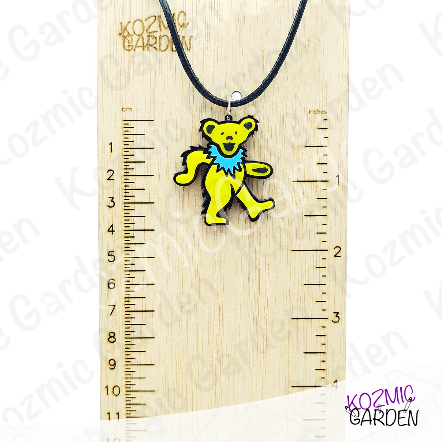 Grateful Dead Dancing Bear Pendant | Funny groovy hippy, stay trippy!