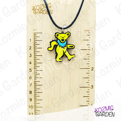 Grateful Dead Dancing Bear Pendant | Funny groovy hippy, stay trippy!
