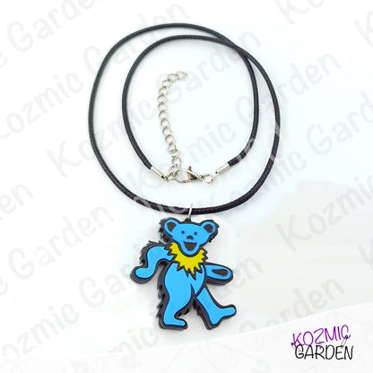 Grateful Dead Dancing Bear Pendant | Funny groovy hippy, stay trippy!