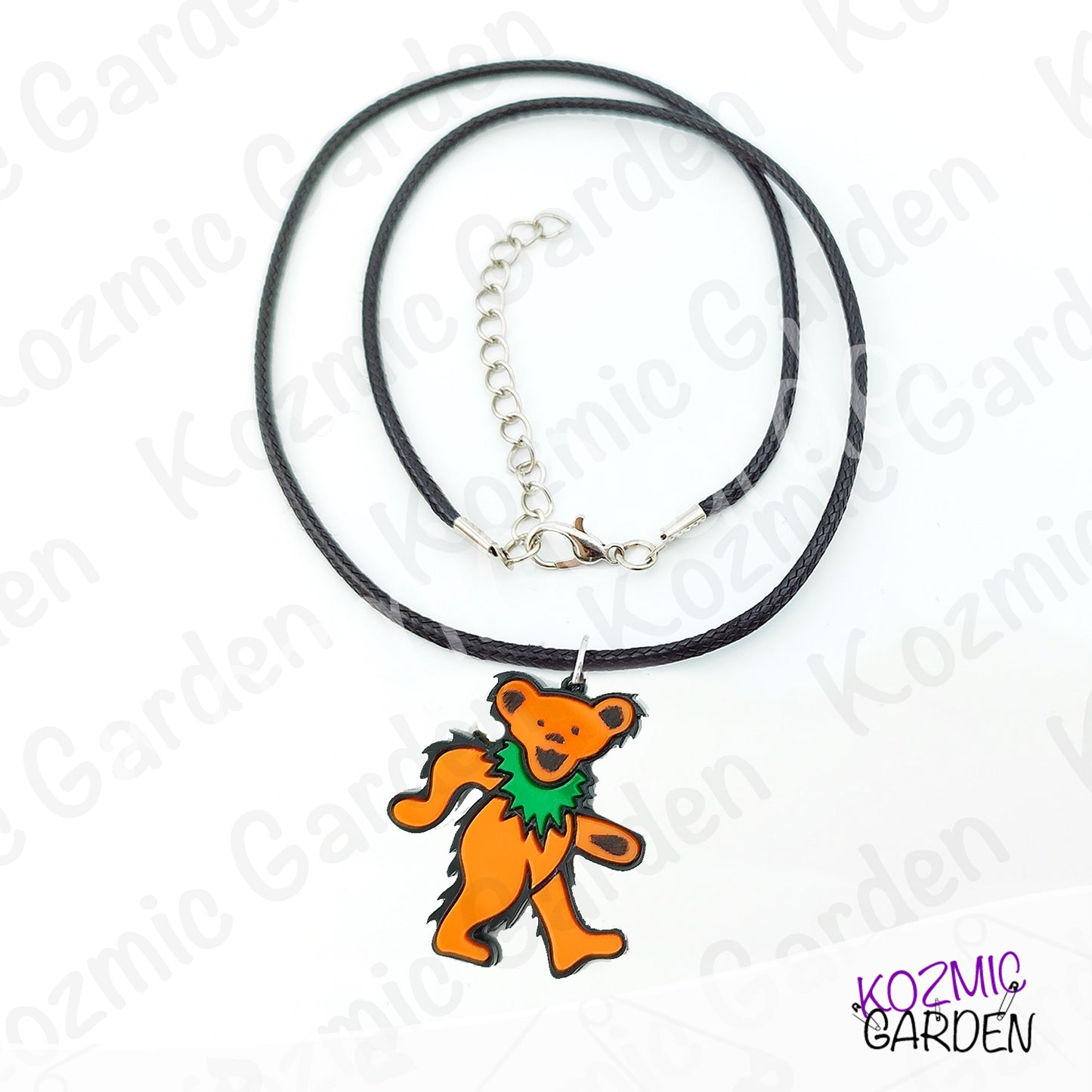 Grateful Dead Dancing Bear Pendant | Funny groovy hippy, stay trippy!