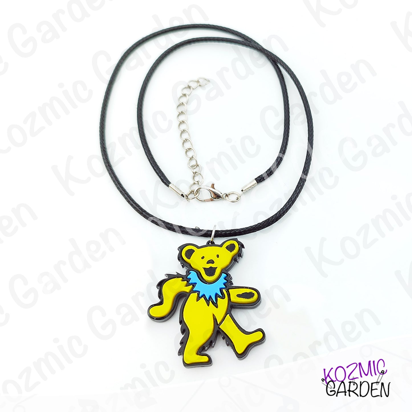 Grateful Dead Dancing Bear Pendant | Funny groovy hippy, stay trippy!
