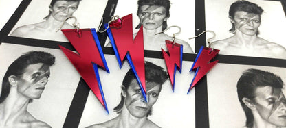 David Bowie Bolt Earrings