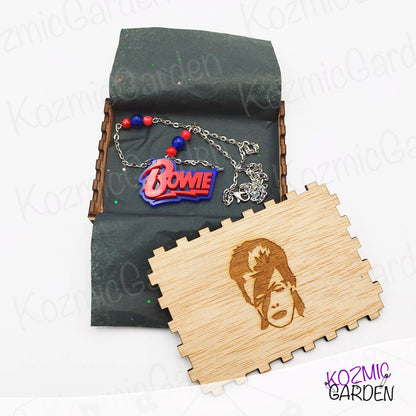 DAVID BOWIE LOGO NECKLACE | Ground control to fashionistas!