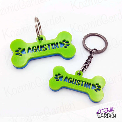 Dog Collar Tag and Keychain Set - Twinning with Your Pup!