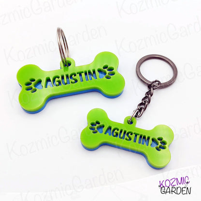 Dog Collar Tag and Keychain Set - Twinning with Your Pup!