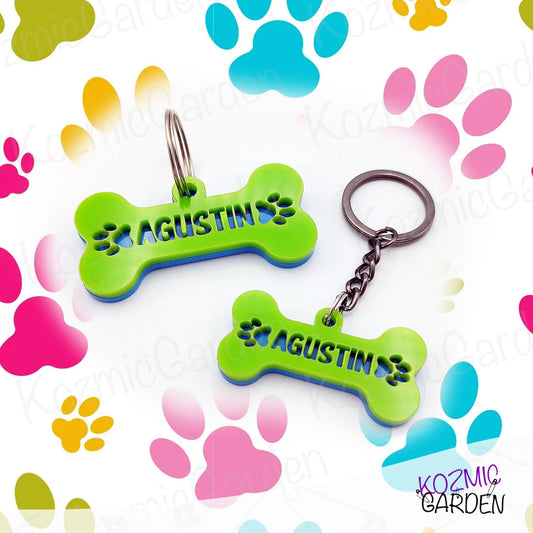 Dog Collar Tag and Keychain Set - Twinning with Your Pup!