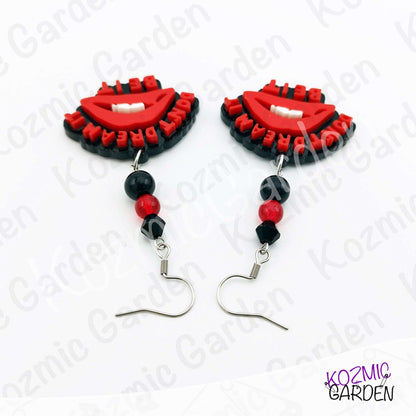 "Don't Dream It, Be It" Earrings - Rocky Horror Picture Show Inspired Lips Dangles