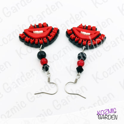 "Don't Dream It, Be It" Earrings - Rocky Horror Picture Show Inspired Lips Dangles