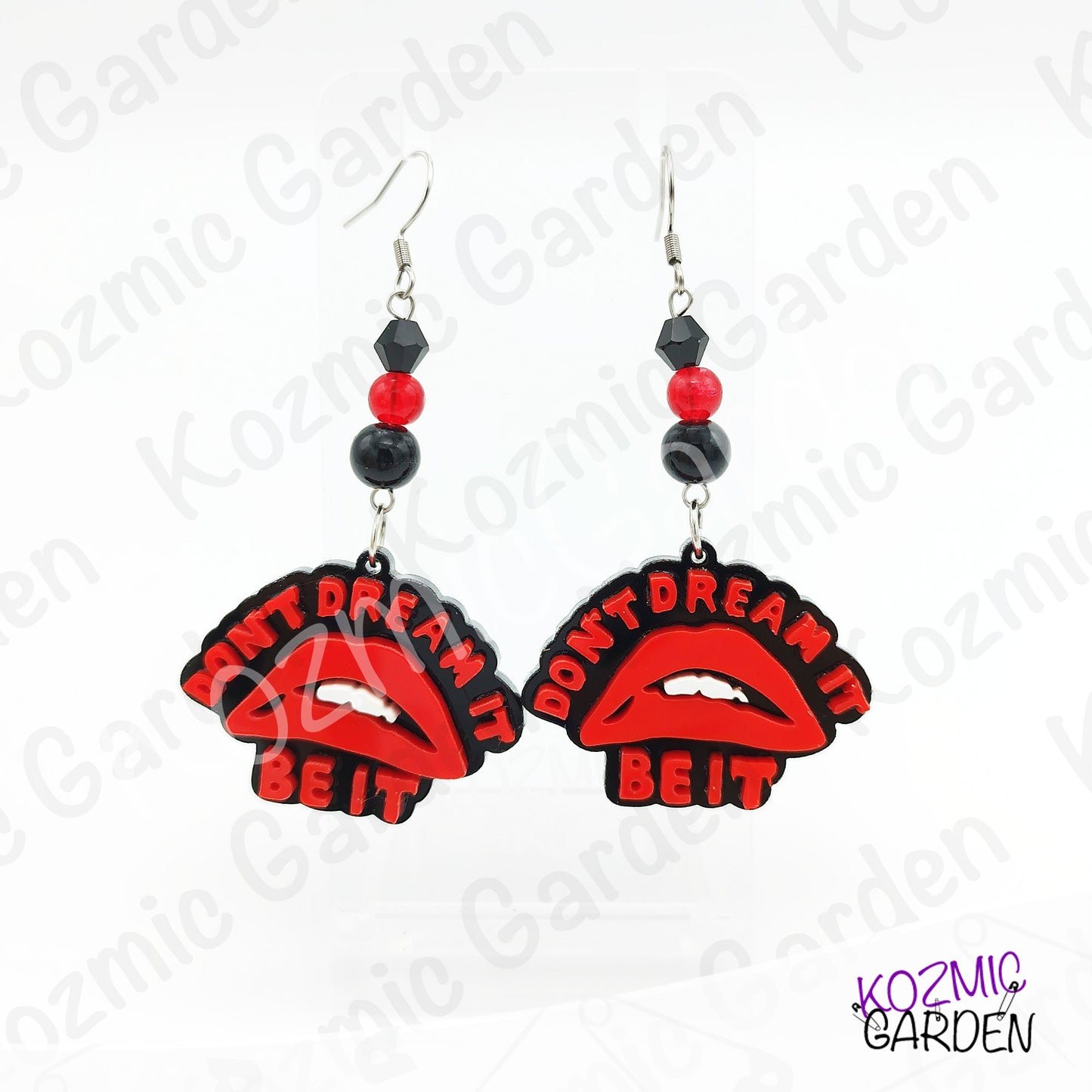 "Don't Dream It, Be It" Earrings - Rocky Horror Picture Show Inspired Lips Dangles