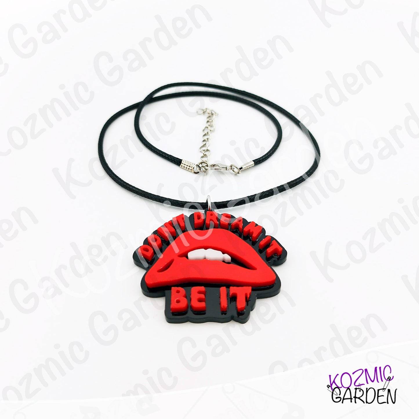 "Don't Dream It, Be It" - Rocky Horror Picture Show Lip Pendant Necklace