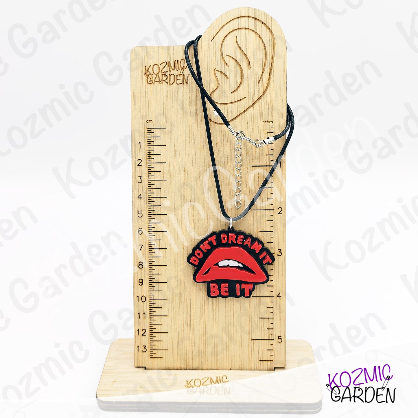 "Don't Dream It, Be It" - Rocky Horror Picture Show Lip Pendant Necklace